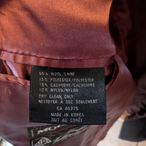 Gray Men's Cashmere-wool Coat - Picture 6 of 9